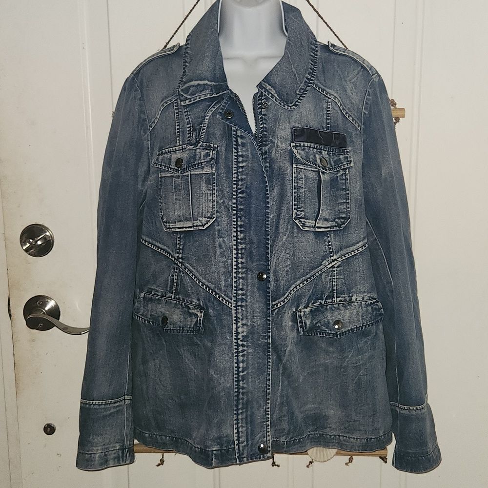 Sam Edelman Denim Jacket Coat XL